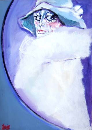 Natale Filannino - Signora con cappello