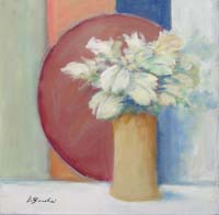Quadro di
 Umberto Bianchini - Vaso con fiori mélange toile