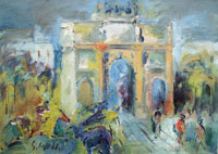Quadro di
 Emanuele Cappello - L'Arco di Trionfo Óleos tela