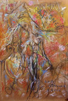 Quadro di
 Bruno (Bob) Borghesi - Nudo pastel tableau