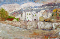Quadro di
  Villoresi - Paesaggio huile tableau