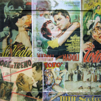 Работы  Andrea Tirinnanzi - Omaggio al cinema anni '50 collage стол