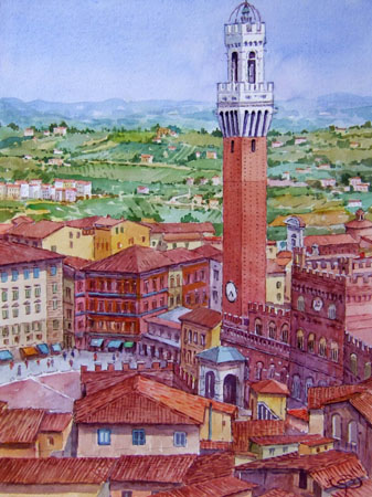 Giovanni Ospitali - Siena-panorama