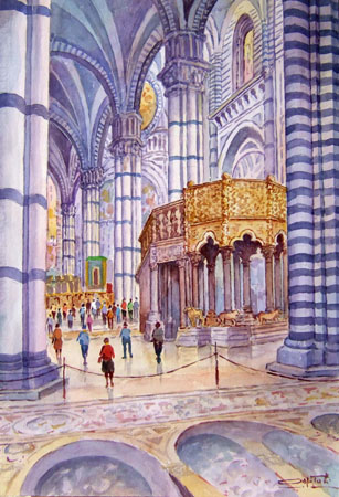 Giovanni Ospitali - Siena- interno della Cattedrale