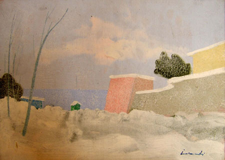  Innocenti - Paesaggio con neve
