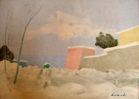 Quadro di
  Innocenti - Paesaggio con neve huile tableau