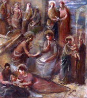 Quadro di
 Ermanno Toschi  - Annunciazione leos tabla