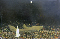 Quadro di
 Enrico Garavelli - Notte padana huile tableau