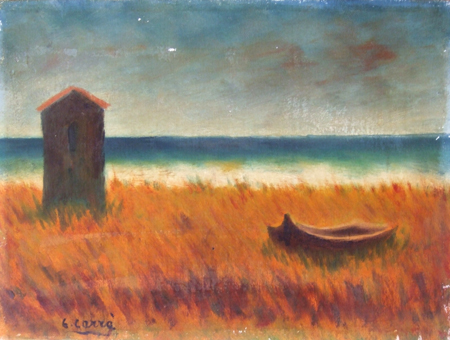 Carlo Carrà - Spiaggia (copia d'autore)