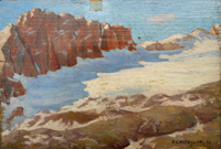 Quadro di
 V. Castellani  - Marina huile tableau