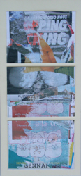Quadro di
 Andrea Tirinnanzi - Frammenti della memoria decollage cartÓn