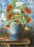 Quadro di
 Valdo Baldi  - Vaso di fiori huile tableau