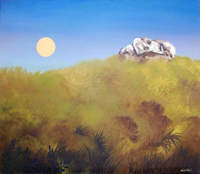 Quadro di
 Sirio Midollini - Paesaggio leos tela