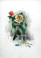 Quadro di
 Gino Tili - Rose mélange papier