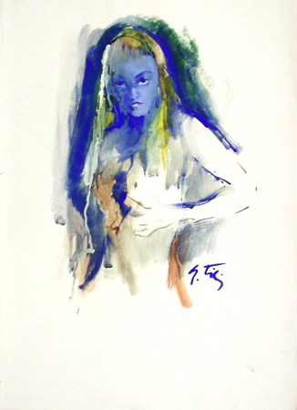 Gino Tili - Nudo nel blu