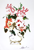 Quadro di
 Luigi Pignataro - Vaso di fiori Óleos papel