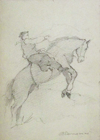 Carlo Domenici - A cavallo