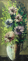 Quadro di
 Giorgio Di Volo - Vaso di fiori huile carton