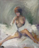 Quadro di
 Gino Tili - Nudo sensuale huile tableau