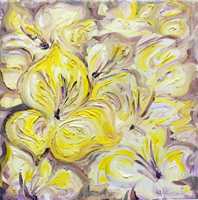 Работы  Vania Vanessa Katerincieva - Fiori gialli oil холст