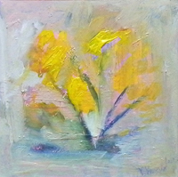 Работы  Vania Vanessa Katerincieva - Vaso di fiori gialli oil холст