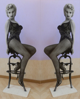 Quadro di
 Andrea Tirinnanzi - Marilyn Monroe sculpture digital biface papier sur tableau