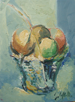 Quadro di
 Emanuele Cappello - Frutta Óleos tela