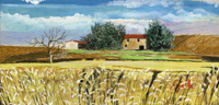 Quadro di
 Enrico Gallo - Terre di Siena acrylique tableau