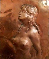 Quadro di
 Luigi Pignataro - Nudo escultura cobre