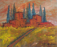 Quadro di
 Teo Russo - Paesaggio huile tableau