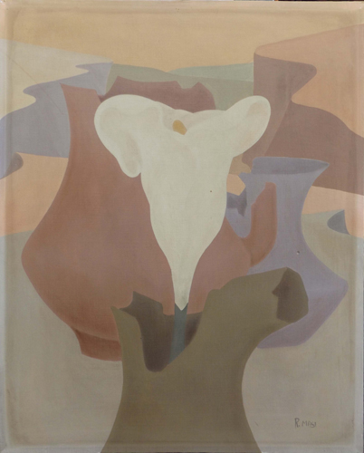Quadro di Roberto Masi Vaso con calla  - Pittori contemporanei galleria Firenze Art