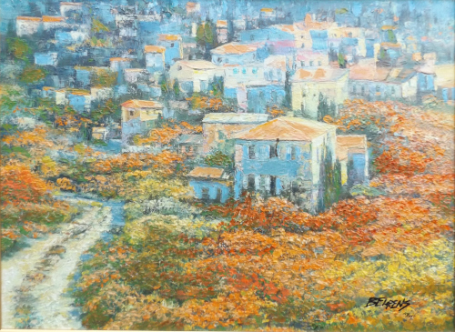 Quadro di  Behrens Toscana - olio tela 