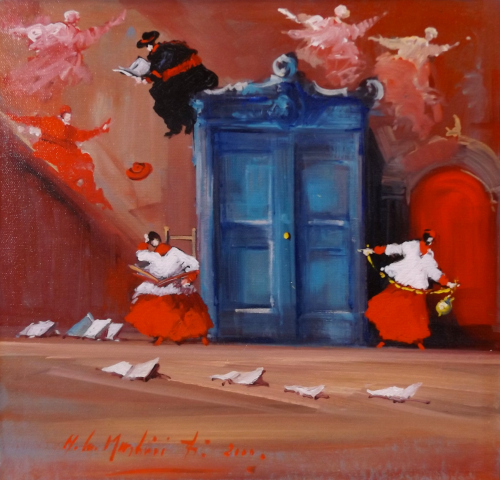 Quadro di Norberto Martini Qualcosa bolle in pentola  - emulsionata al computer tela 