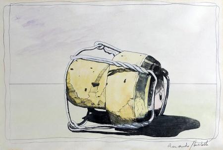 Quadro di Riccardo Ghiribelli La mattina dopo  - litografia carta 