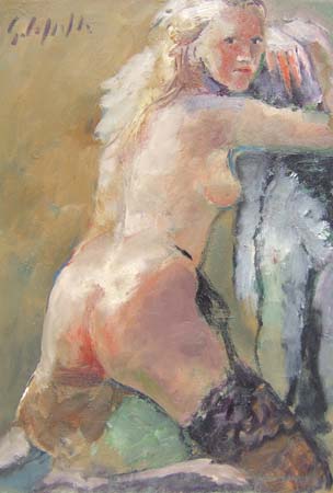 Quadro di Emanuele Cappello Nudo  - Pittori contemporanei galleria Firenze Art