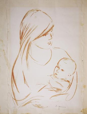 Quadro di Rodolfo Marma Maternità - litografia carta 