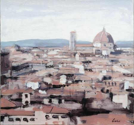 Quadro di Claudio Cionini Firenze - mista cartone su tavola 