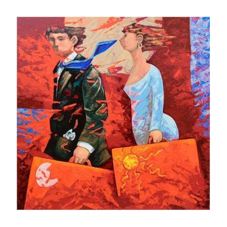 Artwork by Giampaolo Talani, polymaterial lithography on paper | Italian Painters FirenzeArt gallery italian painters