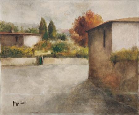 Quadro di Gianfranco Frezzolini Paesaggio  - olio tela 