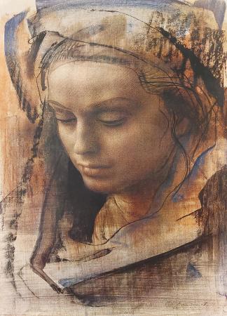 Artwork by Pietro Annigoni, print on paper | Italian Painters FirenzeArt gallery italian painters