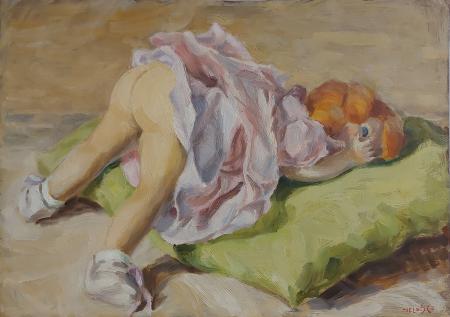 Quadro di Nelusco Sarti Mery - olio tavola 