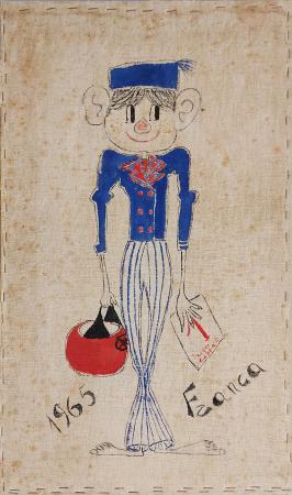 Art work by  Franca Figura in divisa - mixed canvas cardboard  