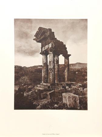 Quadro di Foto Fratelli Alinari Tempio di Castore e Pollucce, Girgenti - stampa carta 