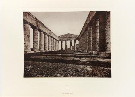 Quadro di Foto Fratelli Alinari Tempio di Segesta, Interno - stampa carta 