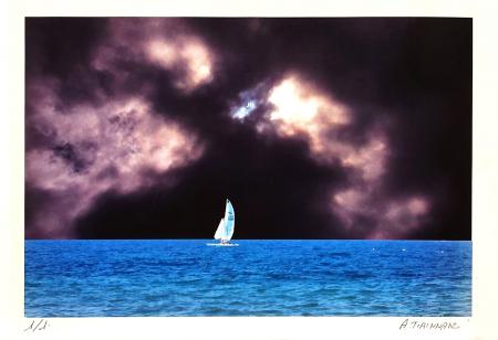 Quadro di Andrea Tirinnanzi L'ultima vela bianca - Pittori contemporanei galleria Firenze Art