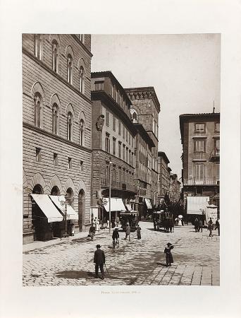 Quadro di Foto Fratelli Alinari Via dei Calzaiuoli - Firenze  - Pittori contemporanei galleria Firenze Art