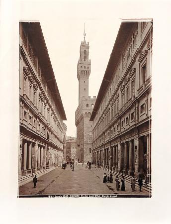 Quadro di Brogi Edizioni Portici degli Uffizi - Firenze - Pittori contemporanei galleria Firenze Art