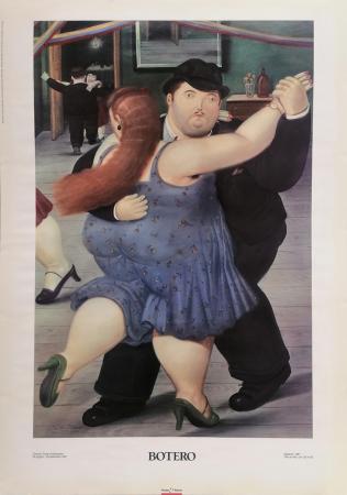 Quadro di Fernando  Botero Ballerini 1987 - stampa carta 