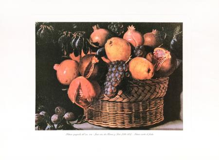Quadro di Juan van  der Hamen Natura morta di frutta - stampa carta 