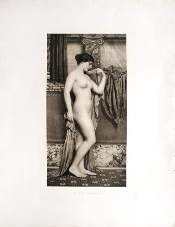 Quadro di John William Godward At the Therme - Pittori contemporanei galleria Firenze Art